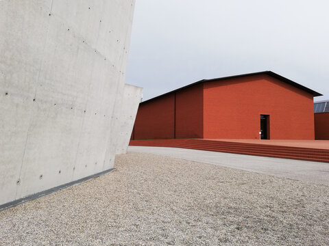 WEIL AM RHEIN,GERMANY, APRIL 26, 2019. Schaudepot of Vitra Campus on grey day , one of the world's famous design museum.