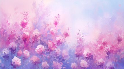 Beautiful pastel roses create a serene floral art atmosphere in soft hues