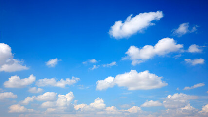 beautiful blue sky with clouds
