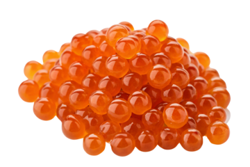 red caviar isolated on white background