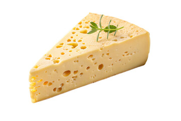 cheese herb on top with white background 