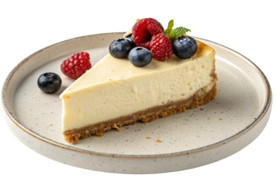 cheesecake with berries