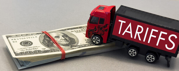 Tariff War shipping, trade and commerce concept 