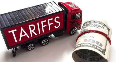 Tariff War shipping, trade and commerce concept 