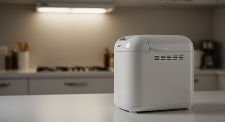 Modern Bread Maker in a Sleek Kitchen Setting