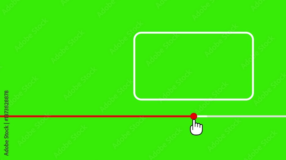 Poster hover preview green screen animation green screen hover animation on video progress bar with cursor 