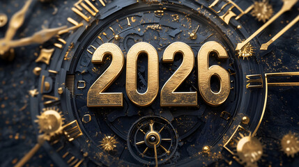 Fototapeta premium 2026 New Year