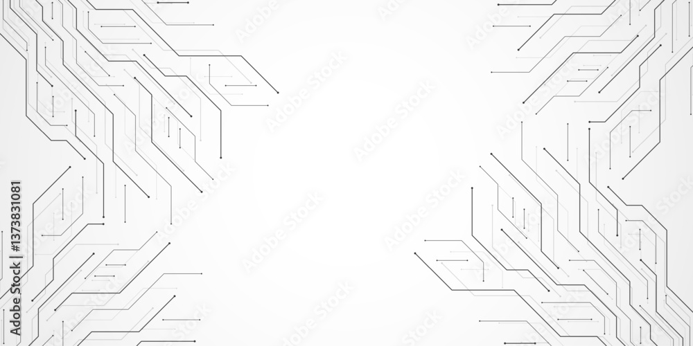 Poster motherboard technology abstract texture design. creative idea ai banner concept for internet technol