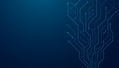 Motherboard technology abstract texture design. Creative idea AI banner concept for internet technology. Software coding. Digital concept for poster, cover, banner, header, web, presentation template