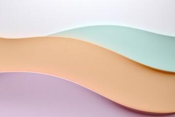 Soft, flowing layers of pastel colors create serene, modern aest