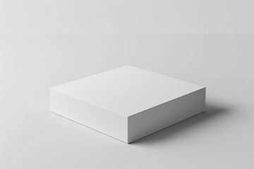 Plain Shipping Box Mockup with No Labels or Branding