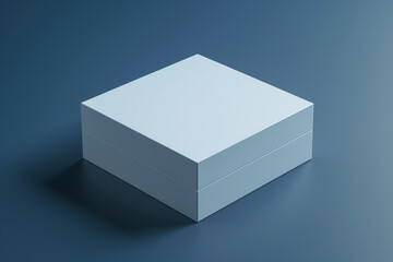 Naklejka premium Plain Shipping Box Mockup with No Labels or Branding