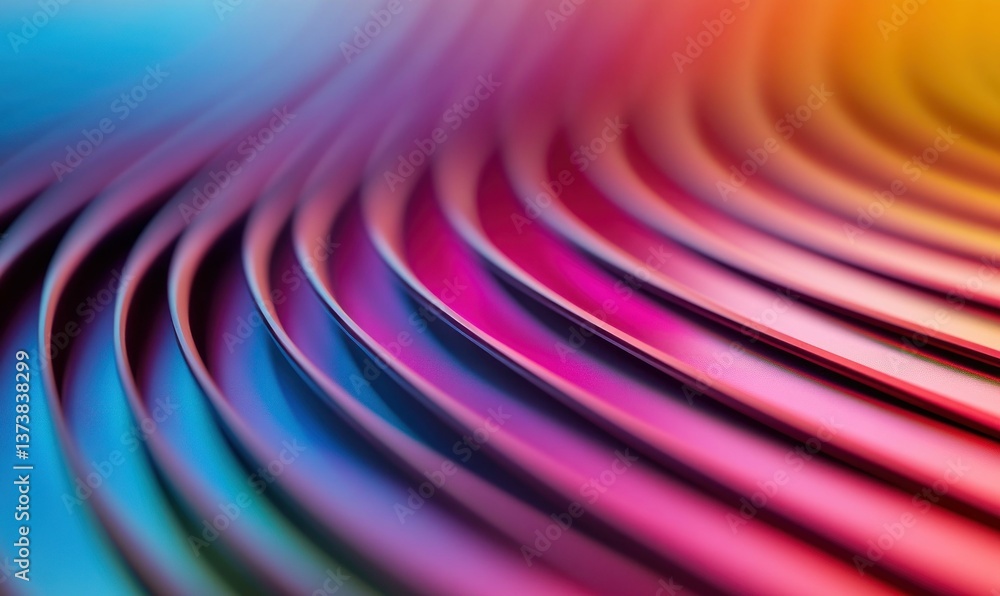 Aufkleber a vibrant spectrum of wavy lines creates an abstract and colorful background design.