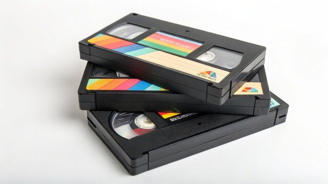 Stack of VHS Tapes