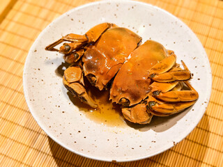 A delicious Chinese drunken crab