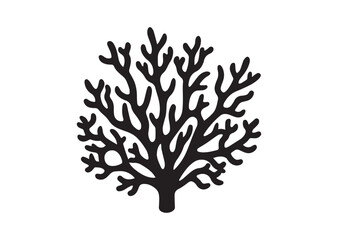 Fototapeta premium Coral silhouette Vector