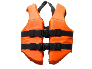 Isolated Orange Life Vest