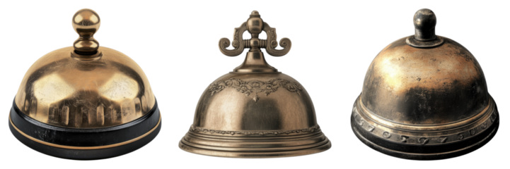 Call bell isolated on transparent background. PNG , Set of