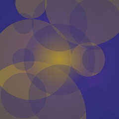 Obraz premium Abstract Geometric Circle Overlays in Purple and Gold