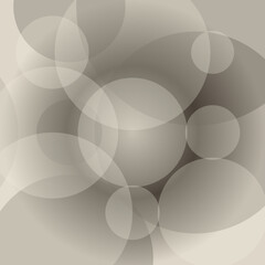 Abstract Circles Background in Neutral Tones