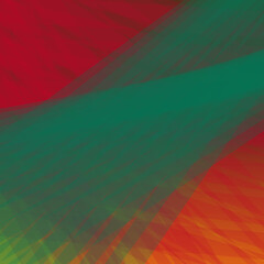 Abstract Geometric Vector Background in Red, Green, and Orange