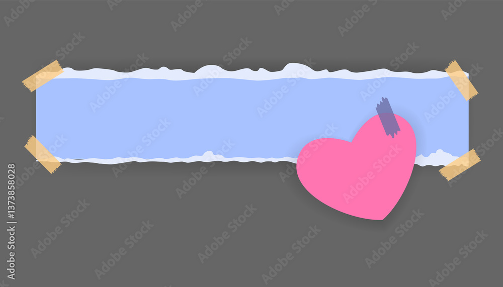 Poster paper notes stickers. place for memo messages on paper sheets. blank sticky place for to do list and