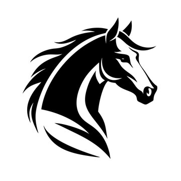 horse, icon, head, vector, minimalist, outline, face, black horse head icon, horse logo, horse emblem, equestrian icon, mustang horse icon, arabian, thoroughbred horse icon, racing, farm horse icon, w