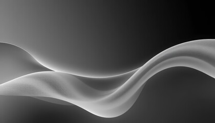Abstract grayscale wave pattern, subtle texture, modern background, abstract, smooth