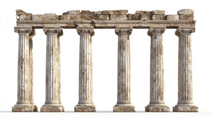Fototapeta premium Ancient Ruin Columns - Majestic Historical Architecture