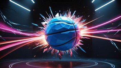 Abstract Basketball Energy
