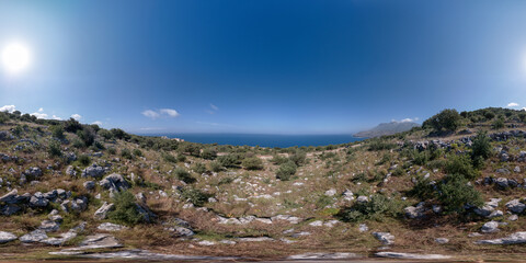 mani greece 360 panorama