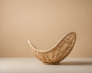 Fototapeta premium wicker chair in the interior
