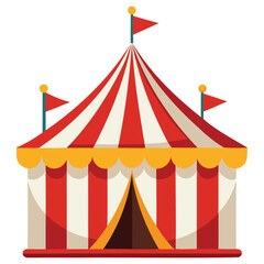 Fototapeta premium Classic Circus Tent Illustration Design