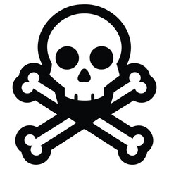 Danger Skull Icon Design