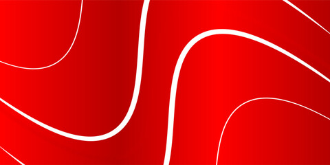 red wave background, red wave angle shape for elements, red graphic line ribbon, red curved line. abstract background