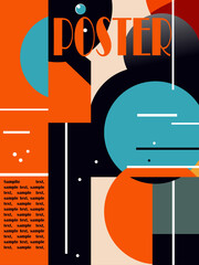 Abstract vector poster art background