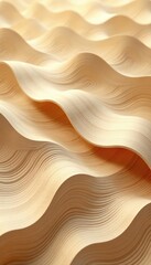 Abstract wooden waves in beige tones, perfect for interior decor or elegant backdrop,  interior decor,  natural