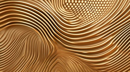 Abstract Gold Wave Texture