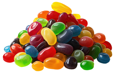 Pile of colorful assorted jelly candies