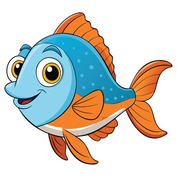 recommend clip art: Minimalist Fish Design Vector Art