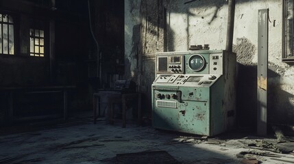 Abandoned Factory Control Room  Suitable for professional presentation