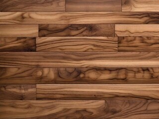 Rich walnut wood planks showcasing natural grain patterns and warm brown tones, a timeless texture for elegant interiors.