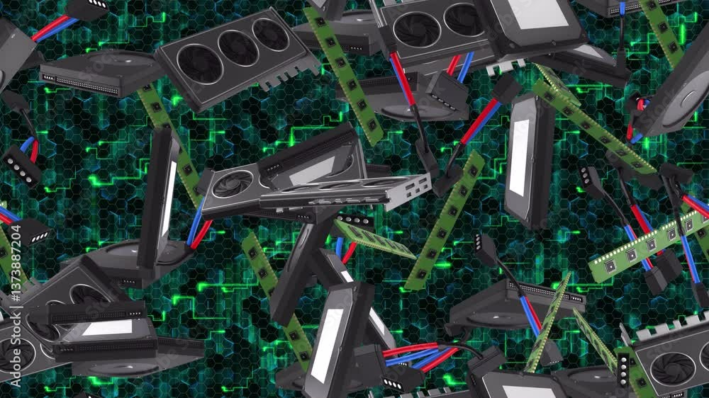 Poster electronic hardware computer component wallpaper loop tile swirl. this is a loopable and tileable ba