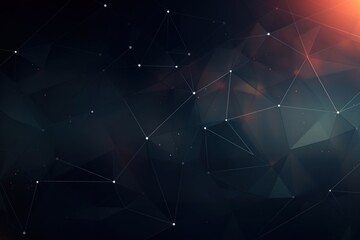 Polygon on dark background backgrounds futuristic technology.