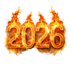 Fiery 2026: New Year's Image