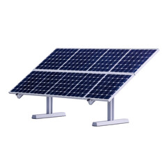 Solar panel on a metallic stand for renewable energy collection.