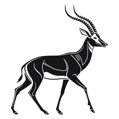 impala silhouette icon vector