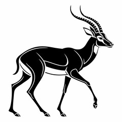 impala silhouette icon vector