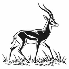 impala silhouette icon vector