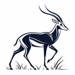 Fototapeta premium impala silhouette icon vector
